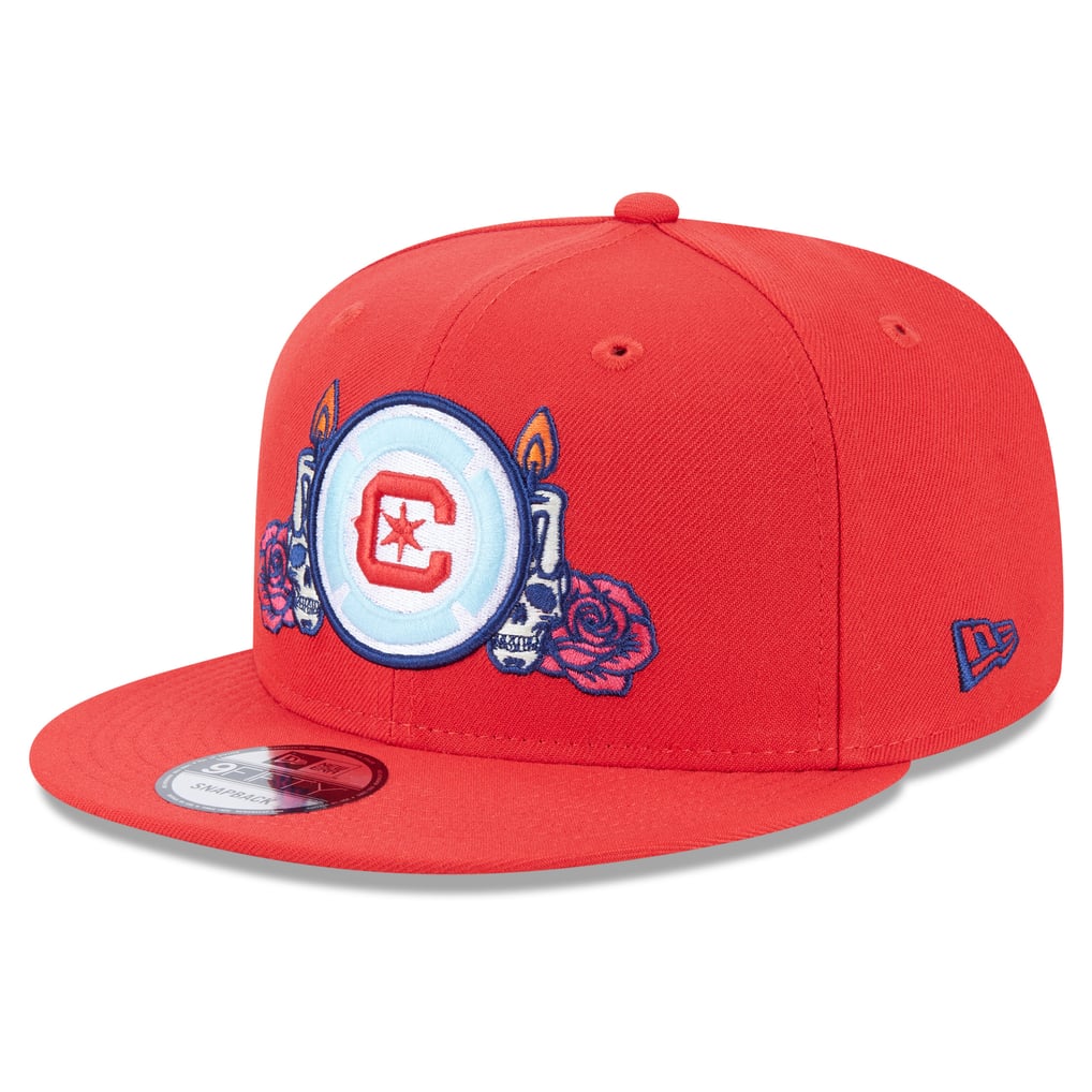 Men's New Era Red Chicago Fire Day of the Dead 9FIFTY Snapback Hat