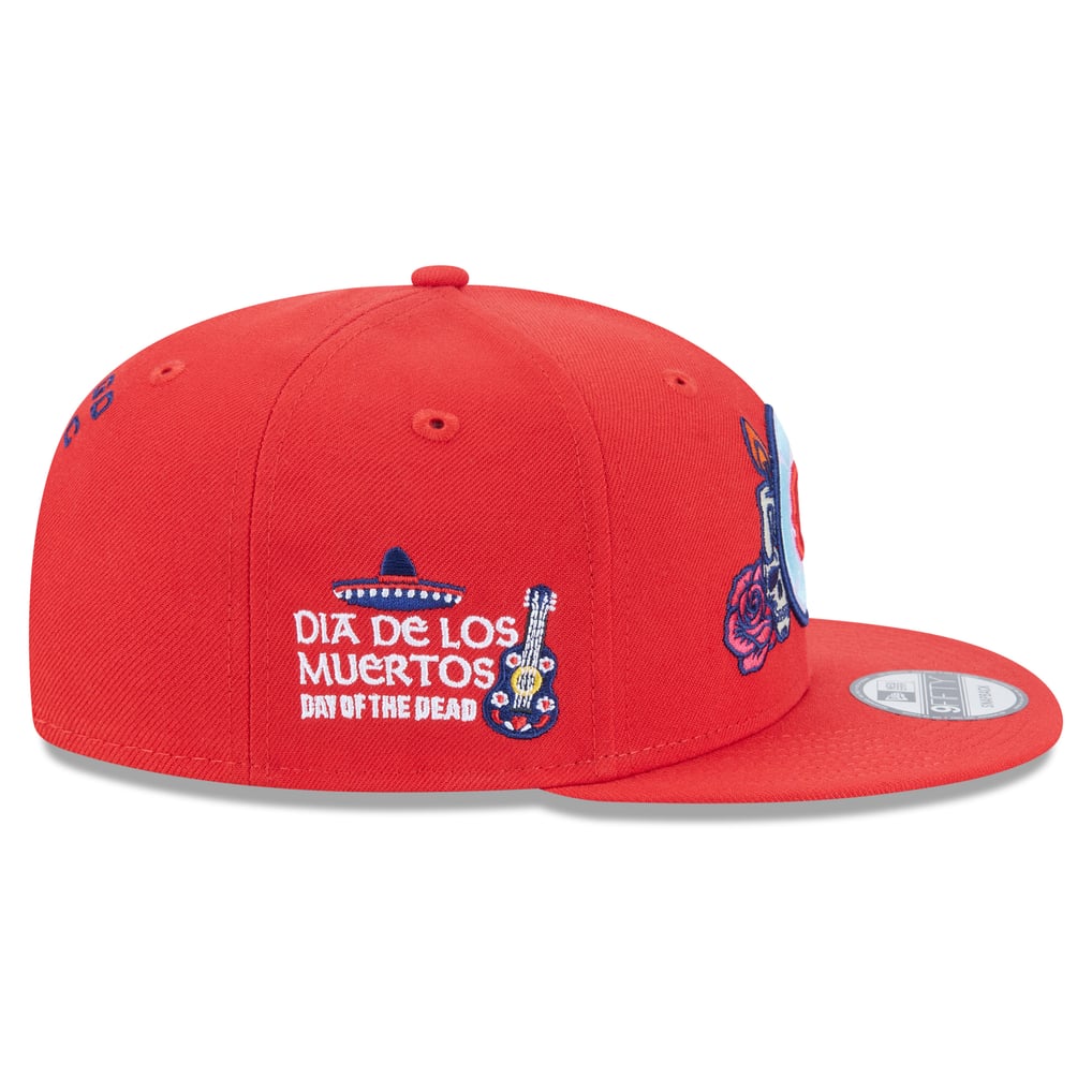 Men's New Era Red Chicago Fire Day of the Dead 9FIFTY Snapback Hat