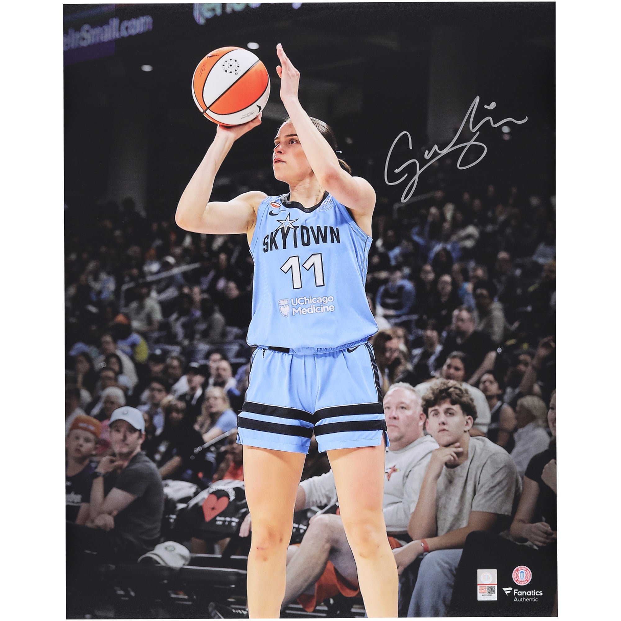 Photo dédicacée de Gabriela Jaquez (Chicago Sky) - Projecteur de tir (40 x 50 cm)