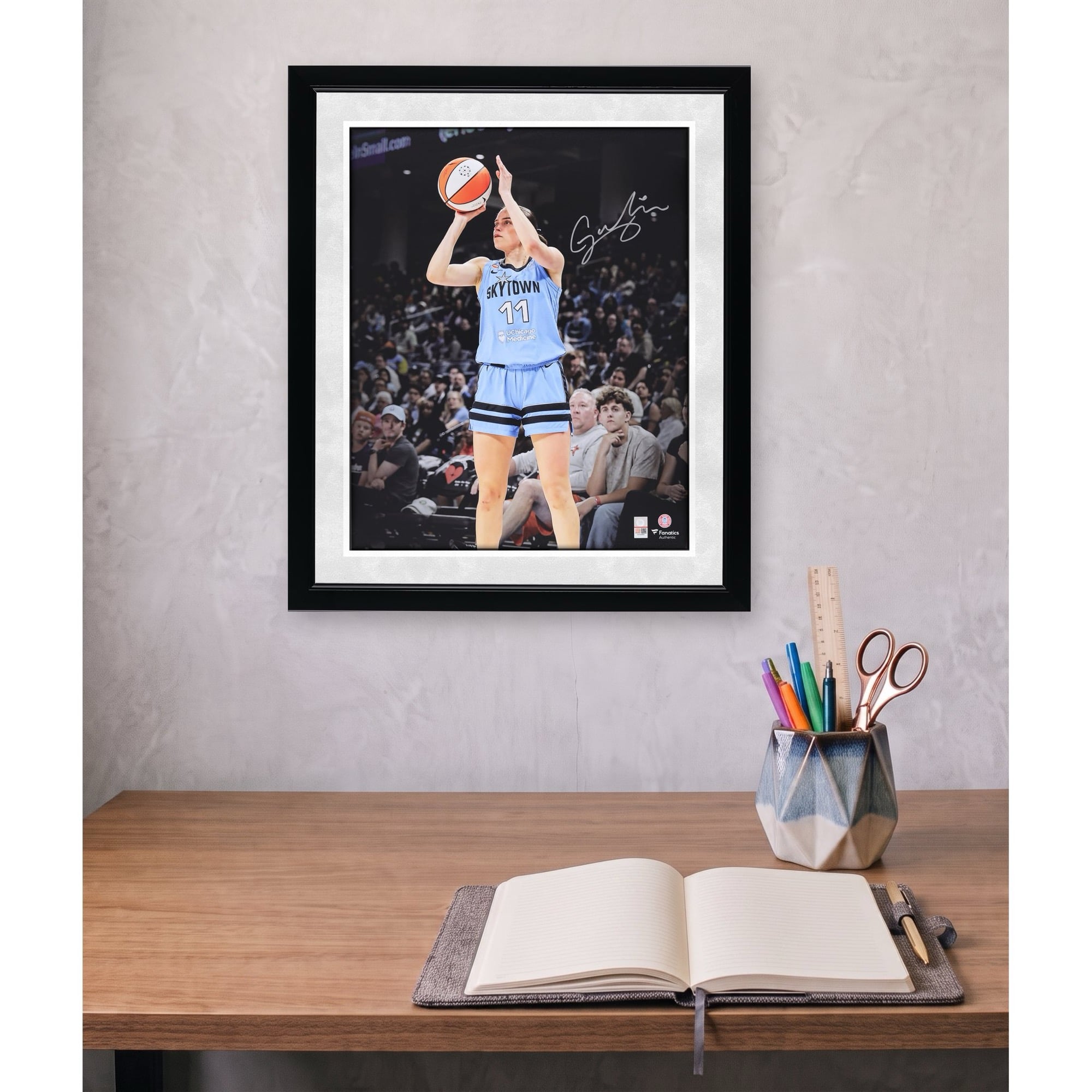 Photo dédicacée de Gabriela Jaquez (Chicago Sky) - Projecteur de tir (40 x 50 cm)