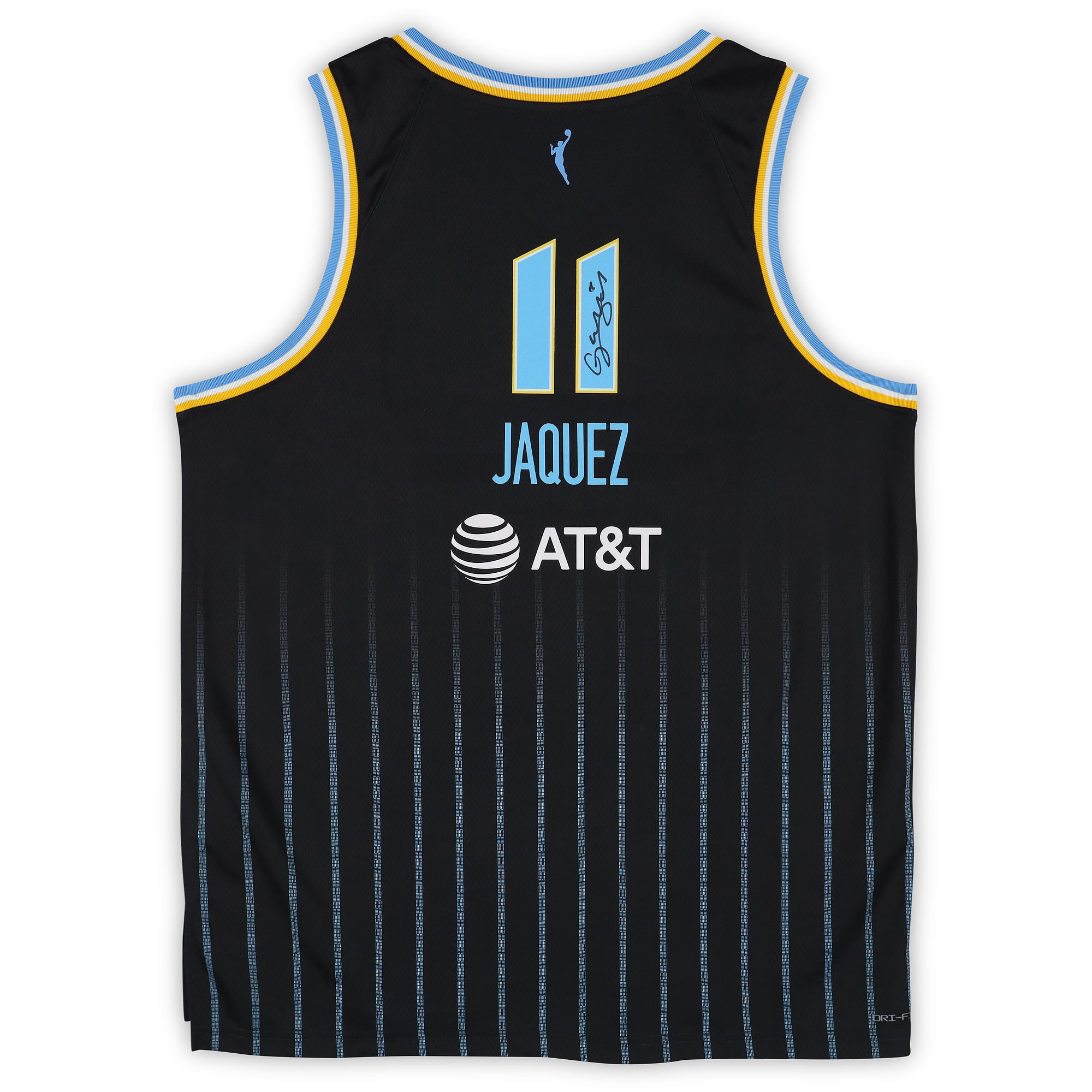 Maillot Nike Explorer noir autographié par Gabriela Jaquez (Chicago Sky)