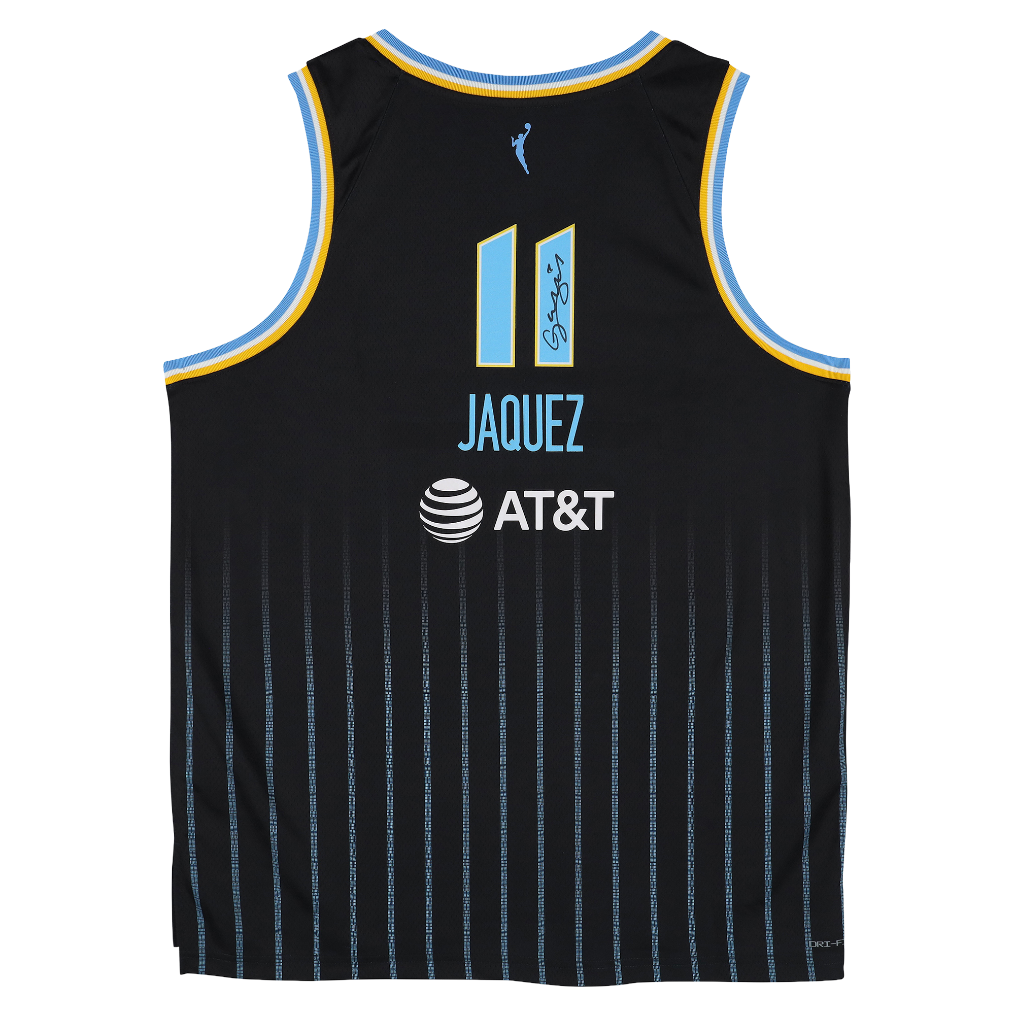Maillot Nike Explorer noir autographié par Gabriela Jaquez (Chicago Sky)