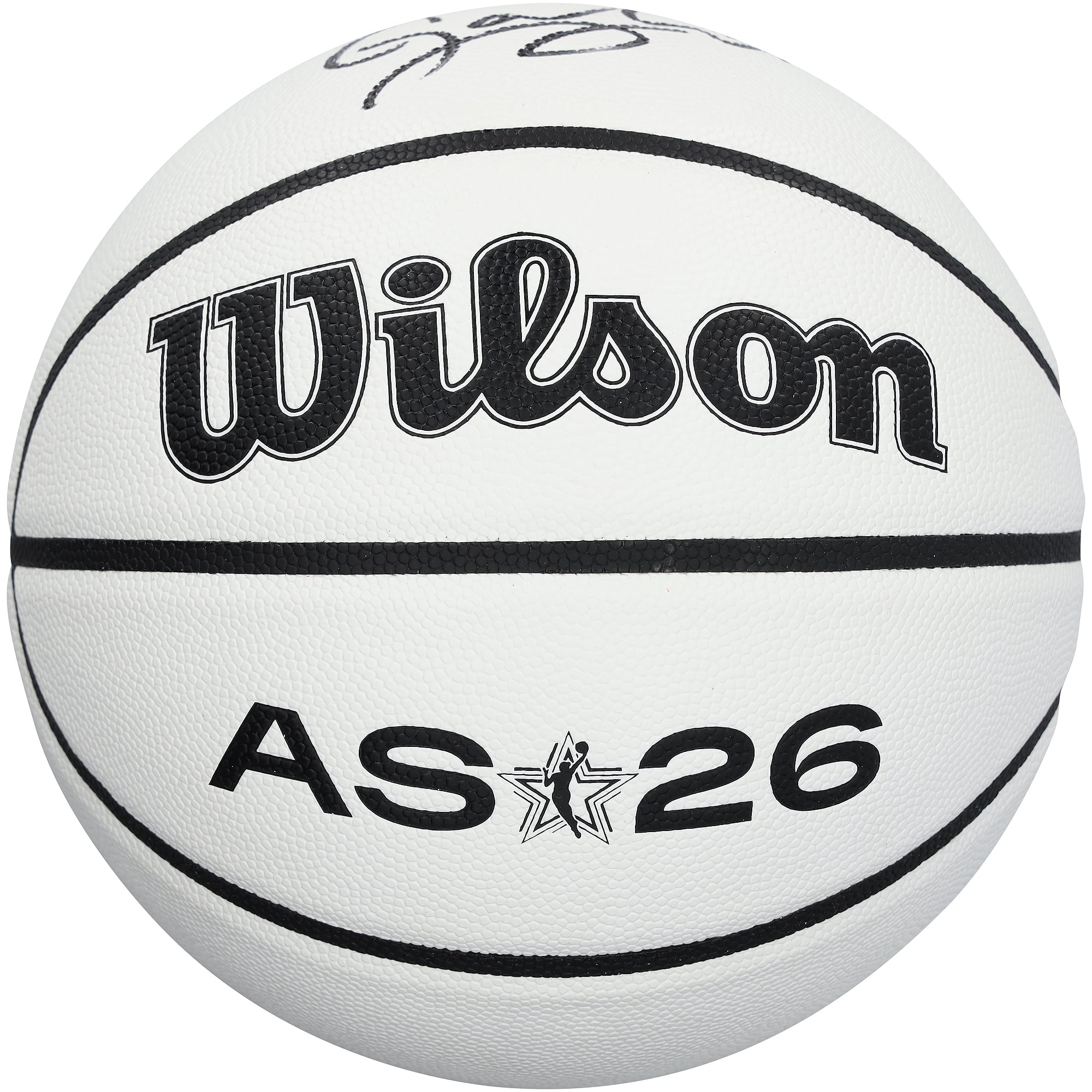 Ballon de basket-ball de collection Wilson autographié par Gabriela Jaquez, Chicago Sky, lors du match des étoiles 2026.