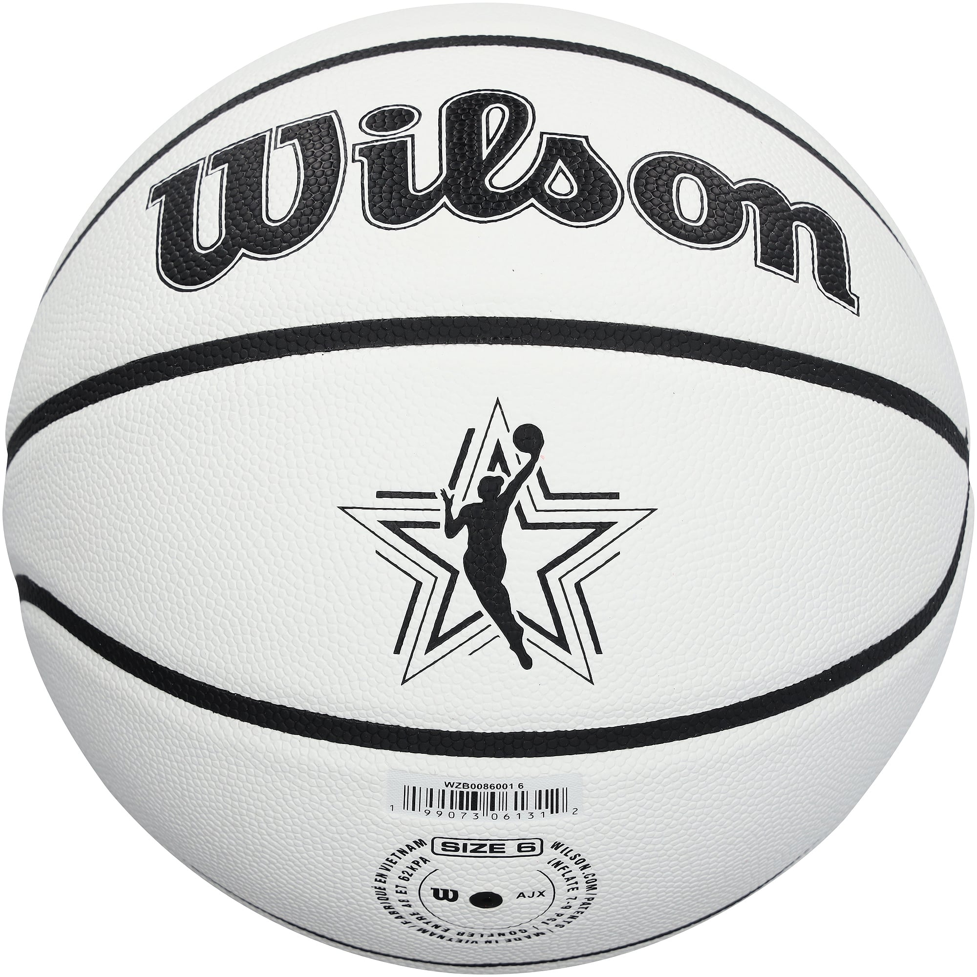 Ballon de basket-ball de collection Wilson autographié par Gabriela Jaquez, Chicago Sky, lors du match des étoiles 2026.