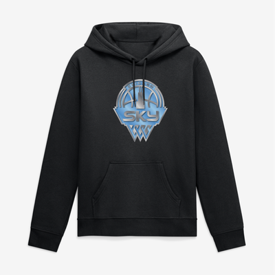 Chicago Sky Big & Tall Metallic Mascot Hoodie - Black