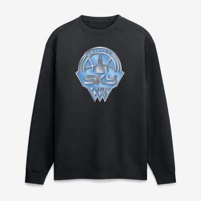 Chicago Sky  Metallic Mascot Sweatshirt - Black