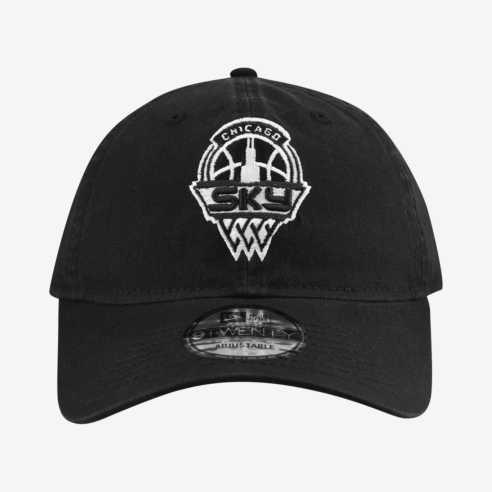 Men's New Era Black Chicago Sky 9TWENTY Adjustable Hat