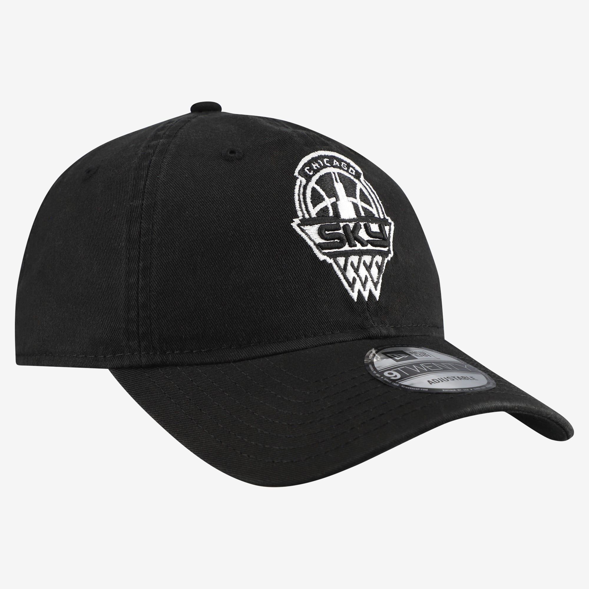 Men's New Era Black Chicago Sky 9TWENTY Adjustable Hat