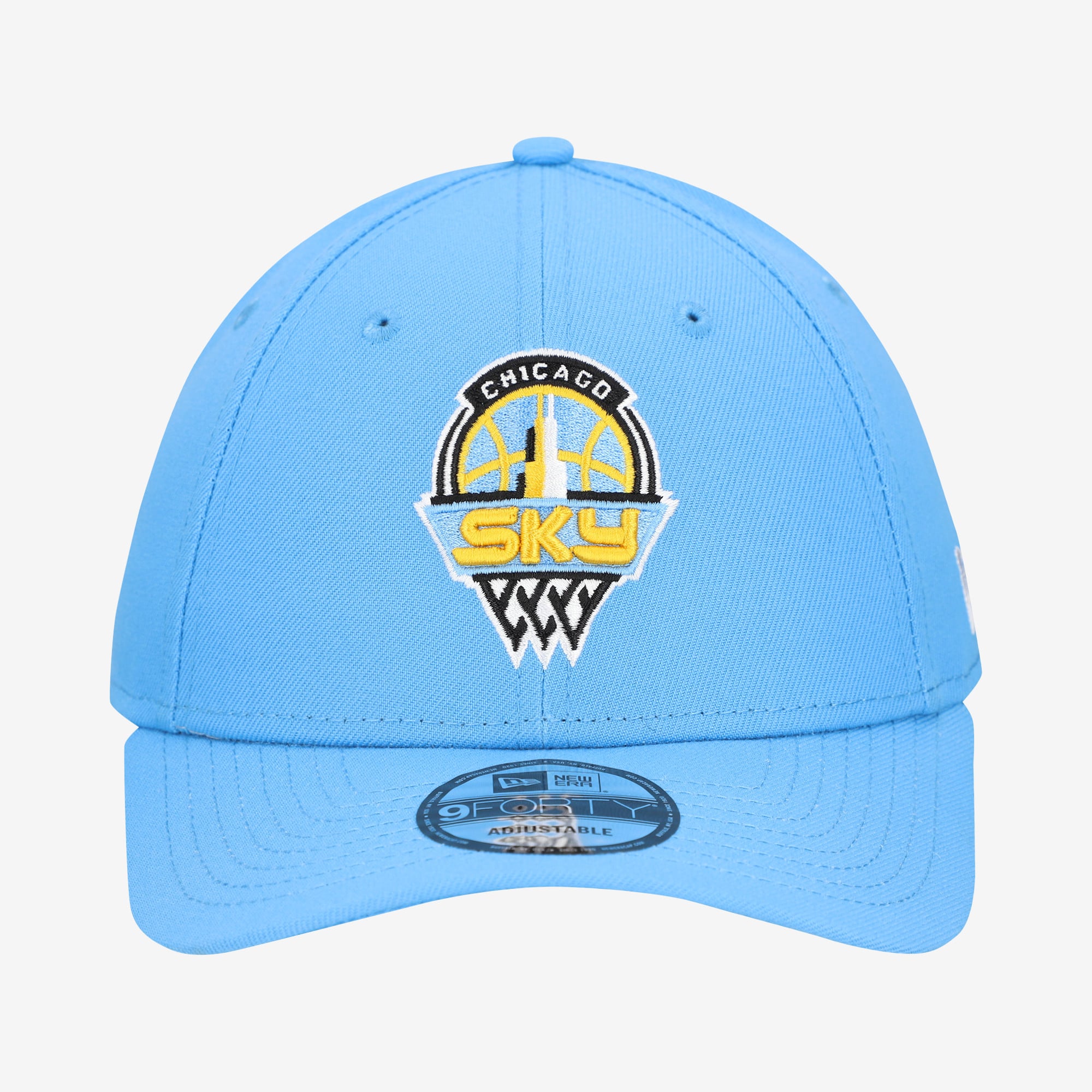 Men's New Era Sky Blue Chicago Sky Team 9FORTY Adjustable Hat