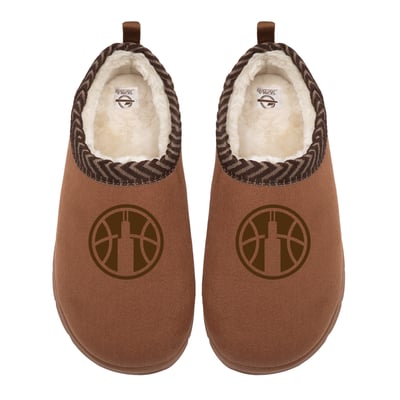 Chicago Sky ISlide Unisex Tonal Logo Mission Slippers - Tan
