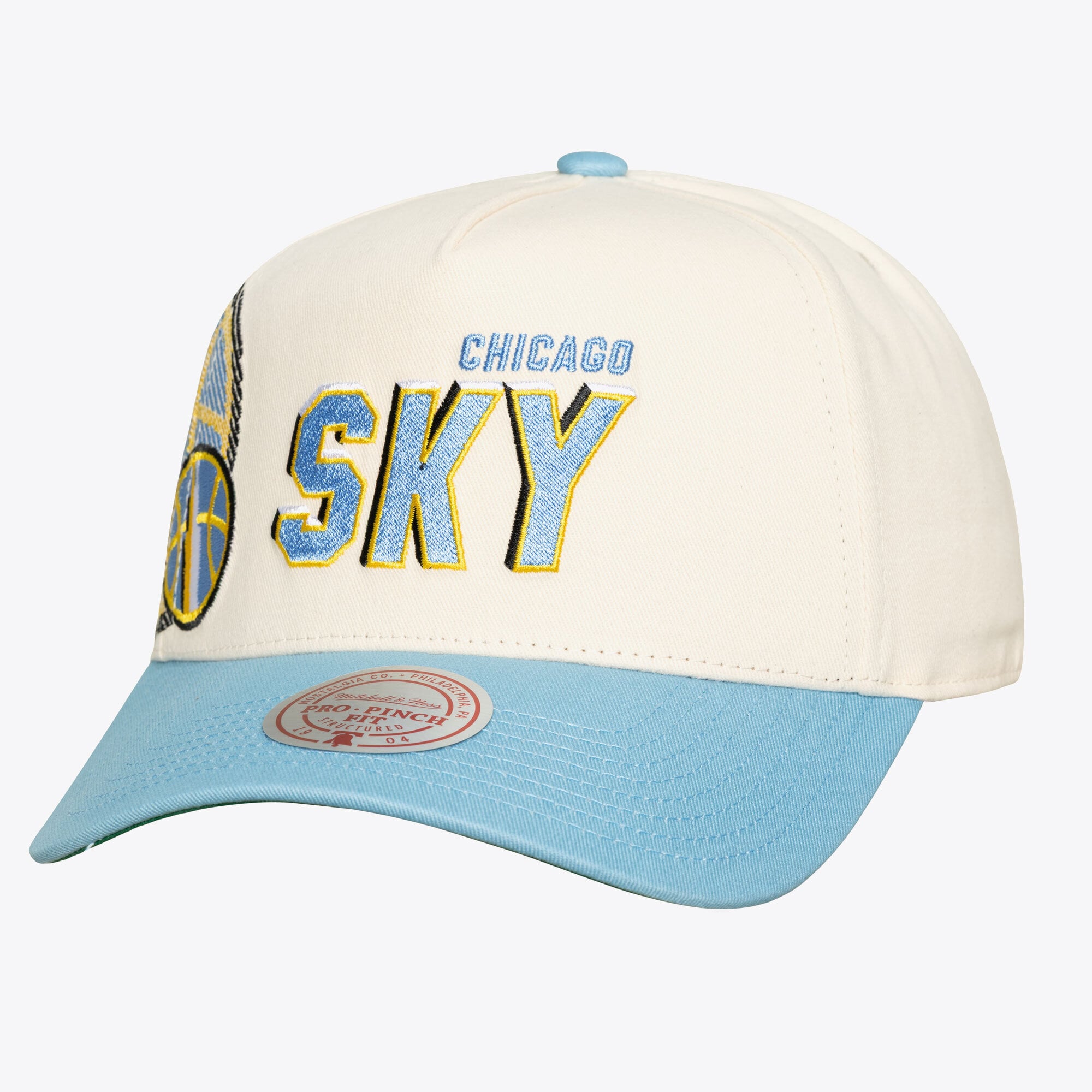 Unisex Mitchell & Ness Cream Chicago Sky Big Time Pro Crown Snapback Hat