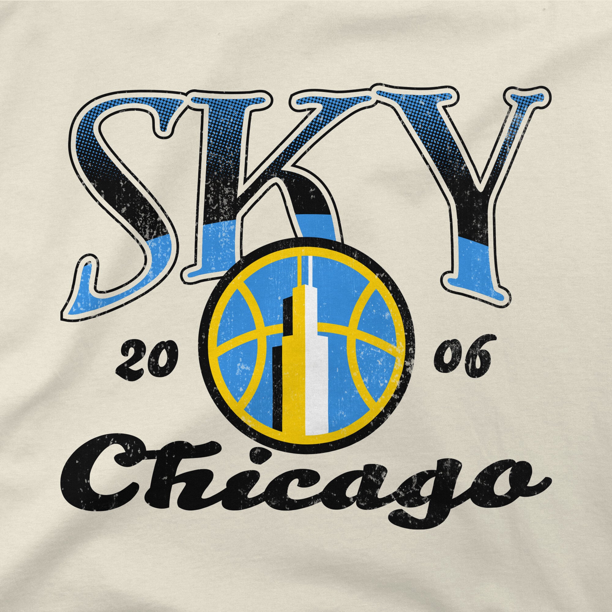 Unisex Stadium Essentials Natural Chicago Sky High T-Shirt