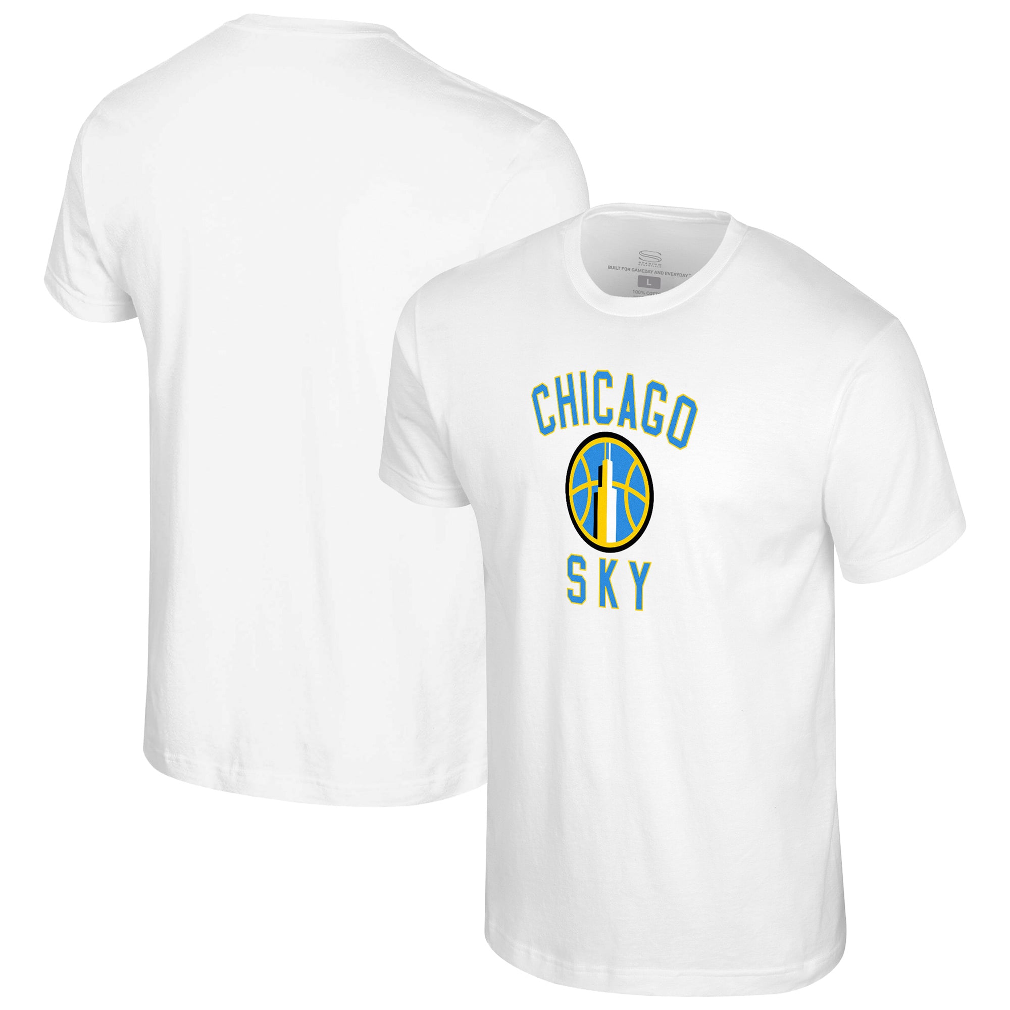 Unisex Stadium Essentials White Chicago Sky Athletic Soul T-Shirt