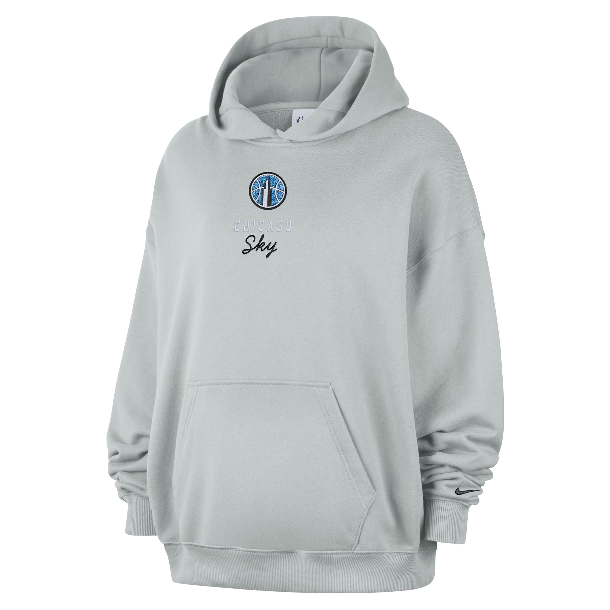 Sweat à capuche Nike Studio Fleece gris Chicago Sky pour femme