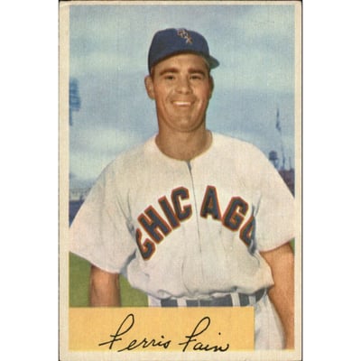 1954 Bowman #214 Ferris Fain