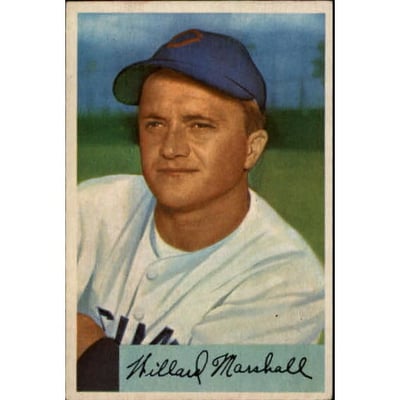 1954 Bowman #70 Willard Marshall