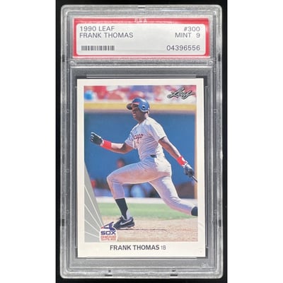 1990 Leaf #300 Frank Thomas UER RC PSA 9
