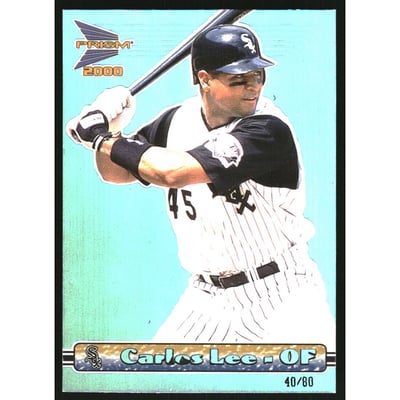 2000 Pacific Prism Holographic Blue #32 Carlos Lee