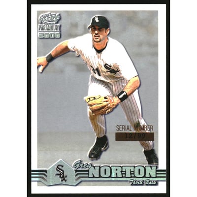 2000 Paramount Holographic Green #55 Greg Norton