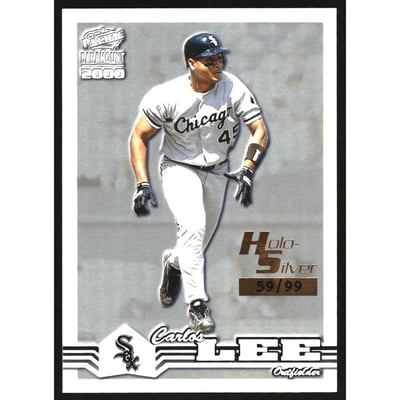 2000 Paramount Holographic Silver #54 Carlos Lee