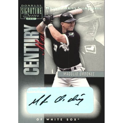 2001 Donruss Signature Century Marks Masters Series #36 Magglio Ordonez