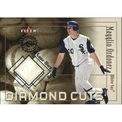 2001 Fleer Authority Diamond Cuts Memorabilia #67 Magglio Ordonez Hat/240