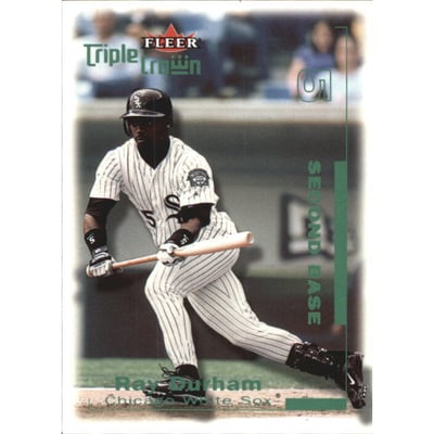 2001 Fleer Triple Crown Green #85 Ray Durham/75