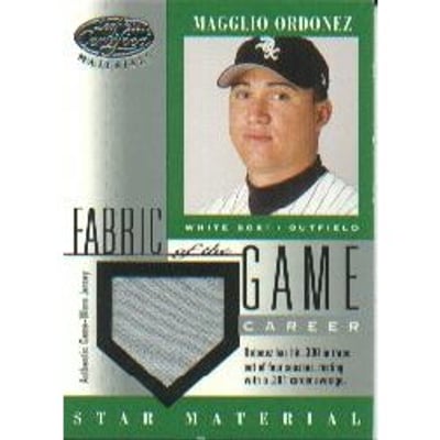2001 Leaf Certified Materials Fabric of the Game #72CR Magglio Ordonez/301