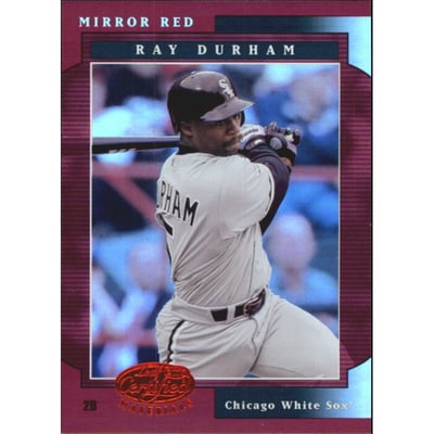 2001 Leaf Certified Materials Mirror Red #101 Ray Durham