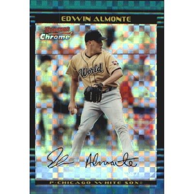 2002 Bowman Chrome Draft X-Fractors #142 Edwin Almonte