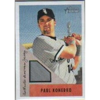 2002 Bowman Heritage Relics #BHPK Paul Konerko Jsy E