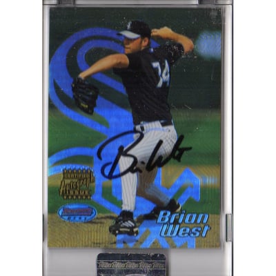2002 Bowman's Best Uncirculated #97 Brian West AU