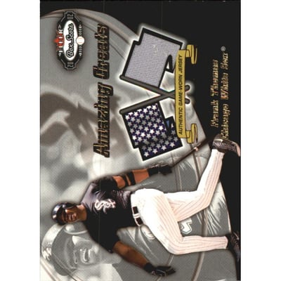 2002 Fleer Box Score Amazing Greats Single Swatch #14 Frank Thomas