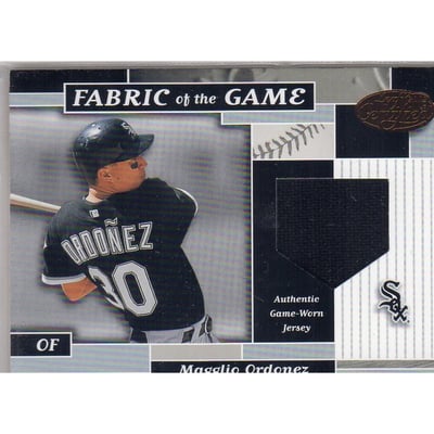 2002 Leaf Certified Fabric of the Game #116BA Magglio Ordonez/100