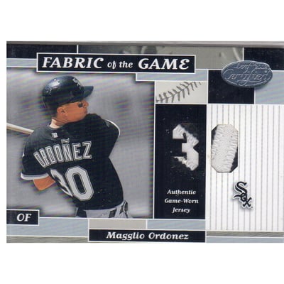 2002 Leaf Certified Fabric of the Game #116JN Magglio Ordonez/30