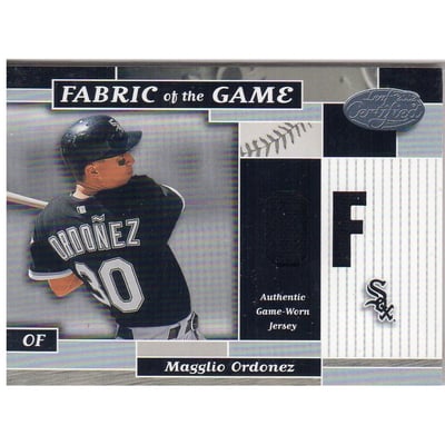 2002 Leaf Certified Fabric of the Game #116PS Magglio Ordonez/50