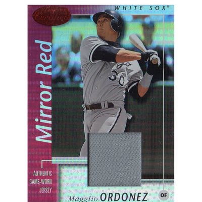 2002 Leaf Certified Mirror Red #7 Magglio Ordonez Jsy