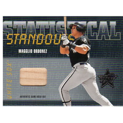 2002 Leaf Rookies and Stars Statistical Standouts Materials #SS13 Magglio Ordonez Bat/150