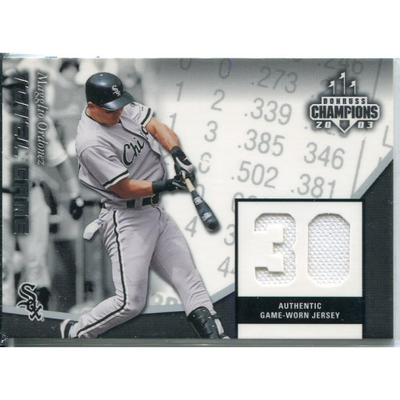 2003 Donruss Champions Total Game Materials #3 Magglio Ordonez Jsy/100