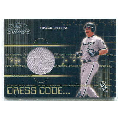2003 Donruss Classics Dress Code #59 Magglio Ordonez Jsy/500