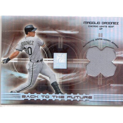 2003 Donruss Elite Back to the Future Threads #12 Magglio Ordonez/Joe Borchard