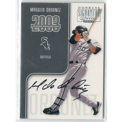 2003 Donruss Signature Player Collection Autographs #19 Magglio Ordonez/102