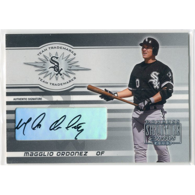 2003 Donruss Signature Team Trademarks Autographs #19 Magglio Ordonez/75