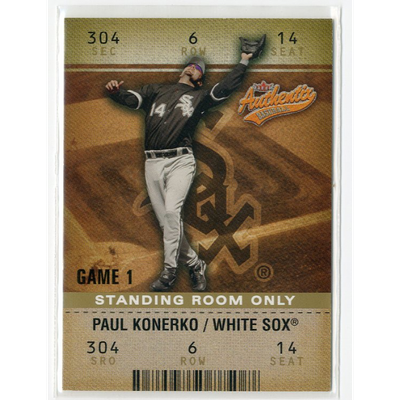2003 Fleer Authentix Standing Room Only #95 Paul Konerko