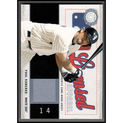 2003 Fleer Patchworks Licensed Apparel Jersey #PK Paul Konerko