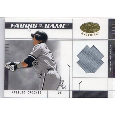 2003 Leaf Certified Materials Fabric of the Game #107BA Magglio Ordonez BA/100