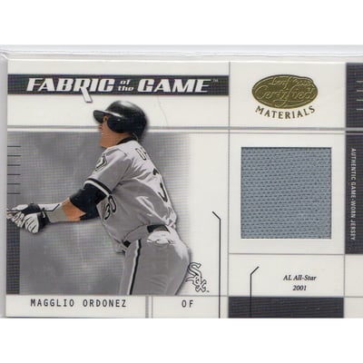 2003 Leaf Certified Materials Fabric of the Game #107IN Magglio Ordonez IN/25
