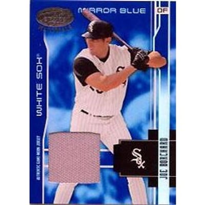 2003 Leaf Certified Materials Mirror Blue Materials #37 Joe Borchard Jsy/100