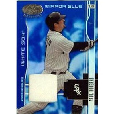 2003 Leaf Certified Materials Mirror Blue Materials #42 Paul Konerko Jsy/100