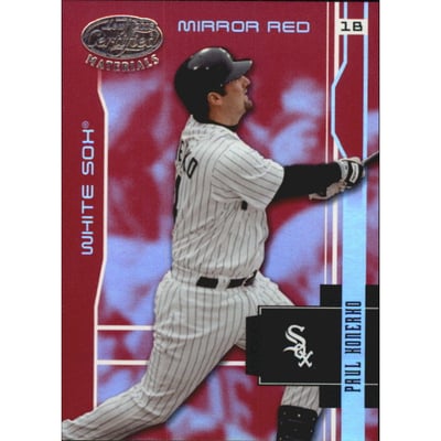 2003 Leaf Certified Materials Mirror Red #42 Paul Konerko